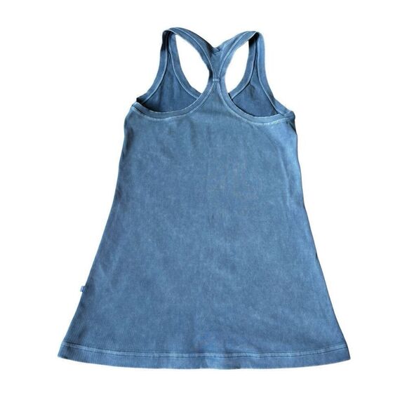 Lululemon Cool Racerback Tank size 6 Rib Washed Moon Blue Athletic - Picture 5 of 7